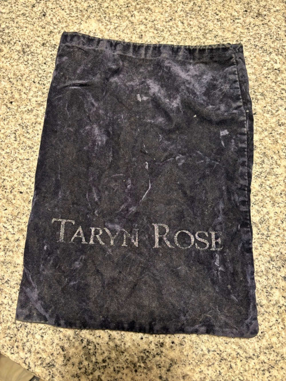 Taryn Rose Black Velvet Shoe Dust Bag